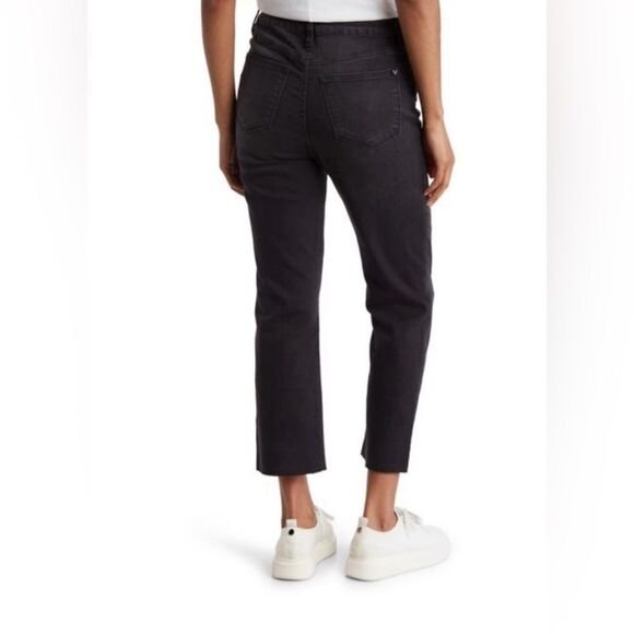 VIGOSS Jeans Stevie Crop Straight Black Distressed 27 Waist NEW - Picture 8 of 12